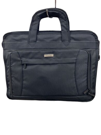 商品画像：ブリーフケース/ポリエステル/BLK 1