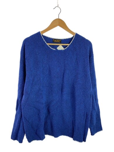 商品画像：ニット・セーター(薄手)/M/コットン/BLU/25-080-470-1800-1-0 1