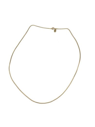 商品画像：スネークロープ ゴールドプレートチェーン/ネックレス/SV925/GLD/トップ無/メンズ 1