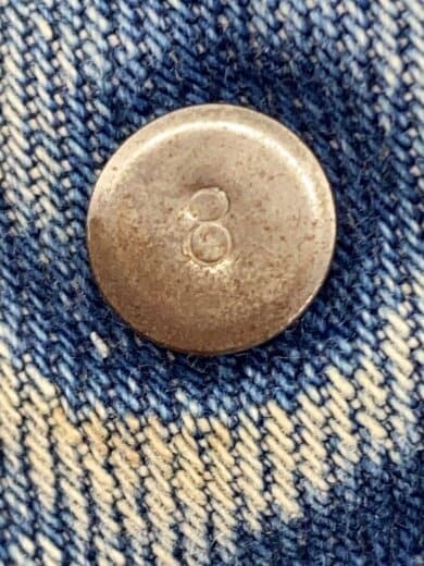 商品画像：70s/1977年製/66後期/ボタン裏刻印8/デニム/IDG/無地/505-0217 6