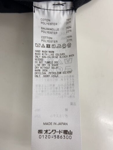 商品画像：25AW/LIGHT TC GABARDINE WASHED WIDE PANTS/BLK/無地/8027511// 5