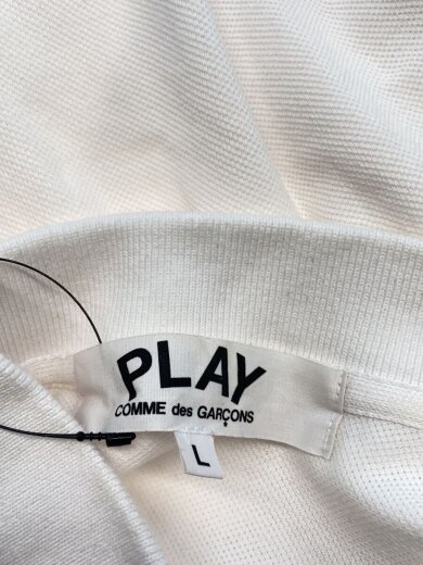 商品画像：AD2023/5/Emblem Polo Shirt/L/コットン/WHT/無地/AZ-T065// 3