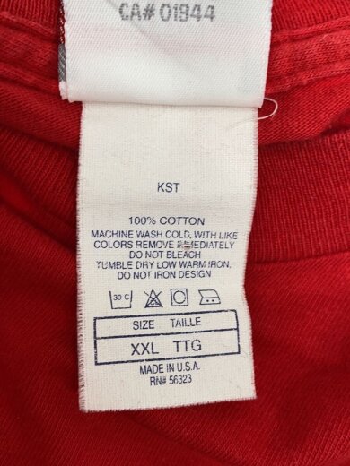 商品画像：90s/USA製/マイケルジョーダン/Tシャツ/XXL/コットン/RED/無地/56323// 4