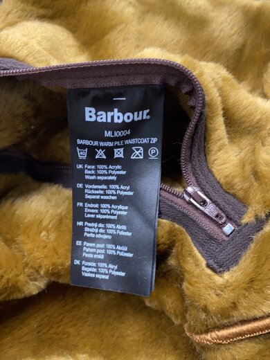 商品画像：WARM PILE WAISTCOAT ZIP-IN LINER/44/ポリエステル/BRW/MLI0004// 4