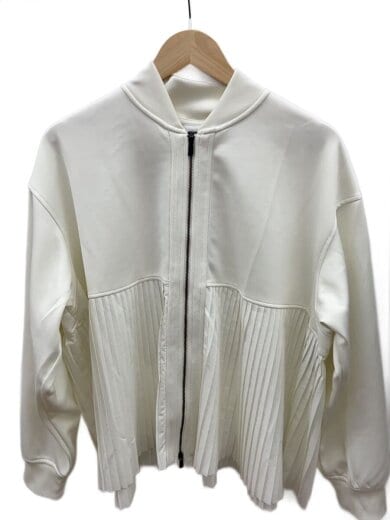 商品画像：PLEATED JKT/XXL/ポリエステル/WHT/無地/IM7458-133 1