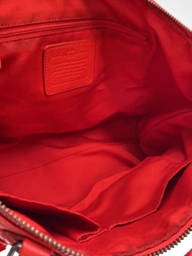 商品画像：ハンドバッグ_オールレザー/レザー/RED/無地// 6