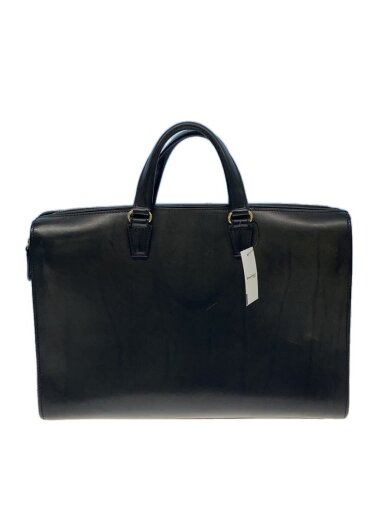 商品画像：LEATHER BRIEF CASE/レザー/BLK/無地/※カデナ欠品・カギ付属// 1