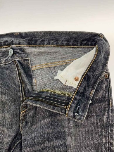 商品画像：SLIM STRAIGHT BLK/ストレートパンツ/30/デニム/BLK/無地/1501-184// 3