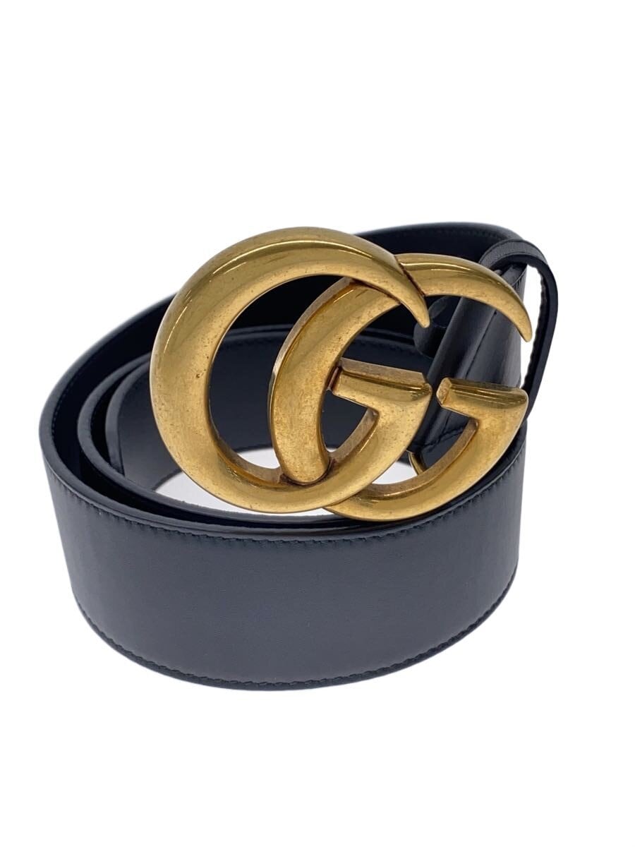 GUCCI / ベルト/レザー/BLK/無地/メンズ/400593