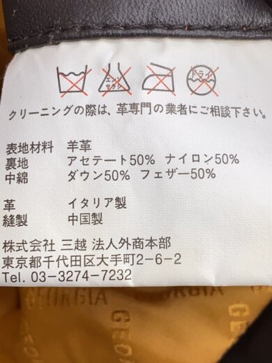 商品画像：GEORJIA/ダウンジャケット/LL/羊革 5