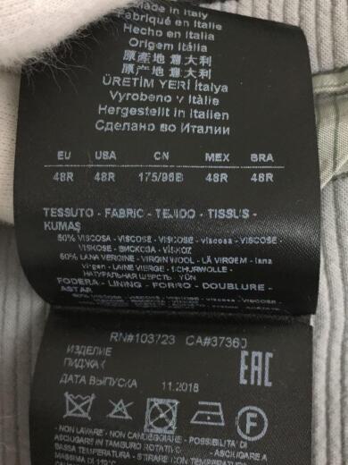 画像：GIORGIO ARMANI2B/テーラードジャケット/48/レーヨン/グレー/無地/8WGGG02H T003N4