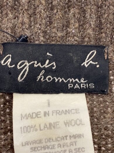 商品画像：ニット・セーター(厚手)/1/ウール/BRW/無地 3