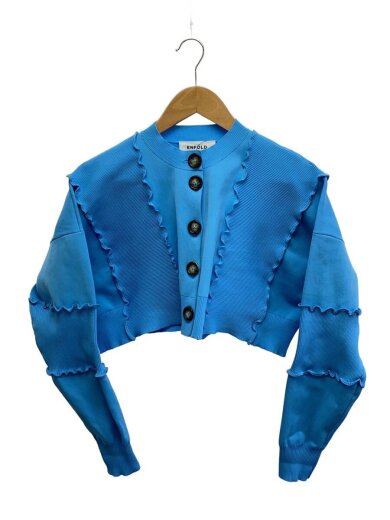 商品画像：カーディガン(薄手)/38/ポリエステル/BLU/無地/300HS270-2160 1