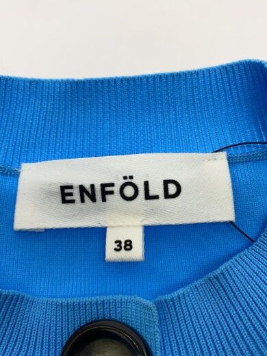 商品画像：カーディガン(薄手)/38/ポリエステル/BLU/無地/300HS270-2160 3