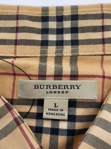 商品画像：半袖シャツ/L/コットン/BEG/チェック/SMSSS-0190-05 3