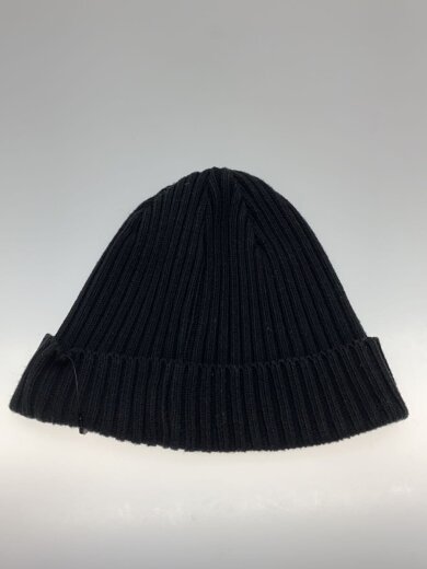 商品画像：ニットキャップ/コットン/ブラック/無地/メンズ 2