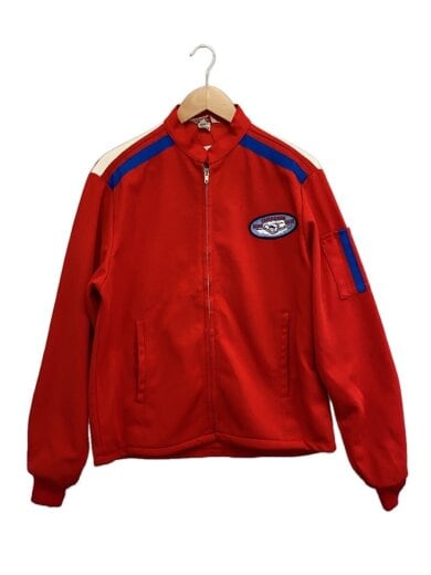商品画像：70s/TALON ZIP/FLIGHT APPAREL/ジャケット/M/ポリエステル/RED// 1