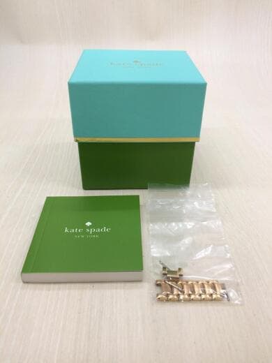 画像：kate spade new yorkクォーツ腕時計/アナログ/ステンレス/ホワイト/ゴールド/KSW13236