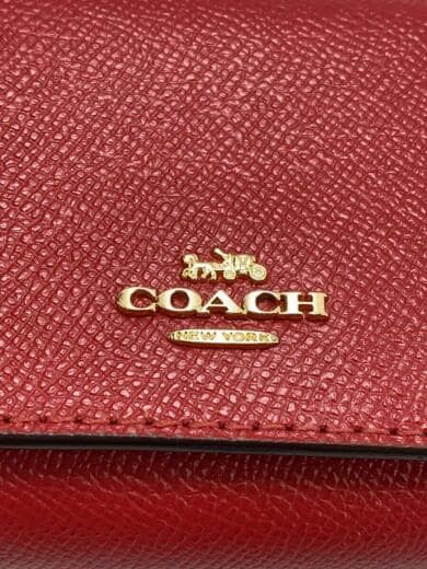 画像：COACHスモール・トライフォールド・ウォレット_レッド/--/RED/レディース3