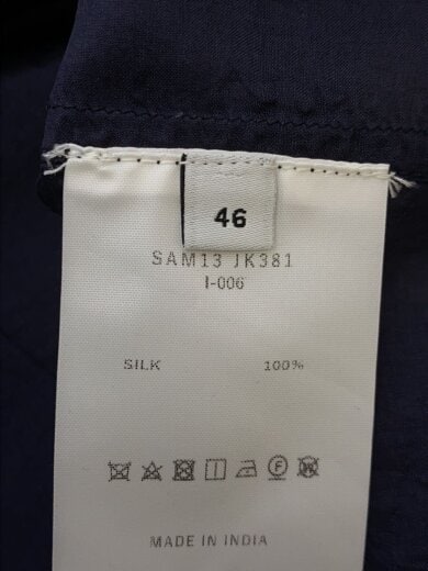商品画像：長袖シャツ/46/シルク/NVY 4