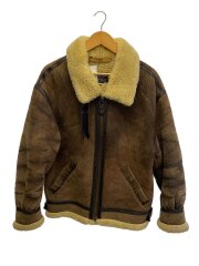 B-3/フライトジャケット/L/羊革/BRW/91M1106/傷/使用感有