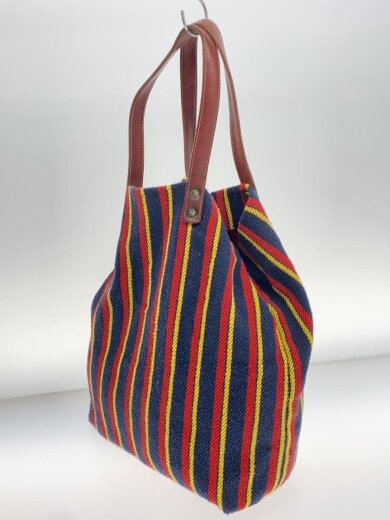 商品画像：トートバッグ/コットン/NVY/ストライプ 2