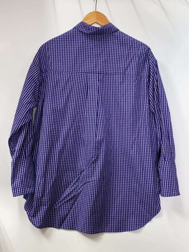 商品画像：長袖シャツ/FREE/コットン/BLU/チェック/25-050-400-9230-3-0 2