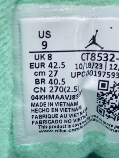 商品画像：AJ 3 RETRO_エア ジョーダン 3 レトロ/27cm/BLK 5