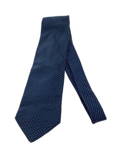 商品画像：ネクタイ/シルク/BLU/総柄/メンズ 1