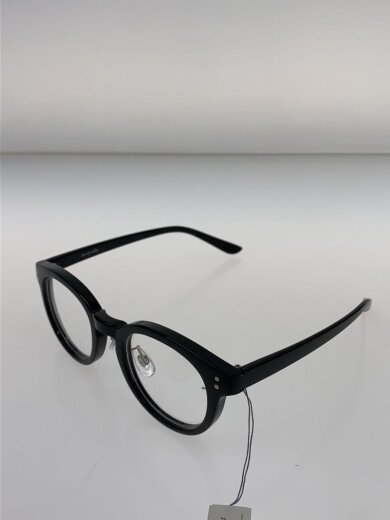 商品画像：メガネ/オーバル/プラスチック/BLK/CLR/レディース/25-090-463-0000-4-8 2