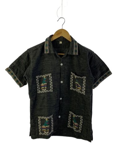 商品画像：半袖シャツ/--/--/GRY/総柄 1