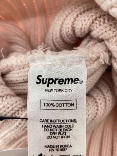 商品画像：ニットキャップ/--/コットン/PNK/無地/メンズ 4