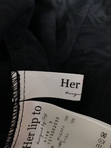 商品画像：長袖ブラウス/S/ポリエステル/BLK/無地/1213302050 3