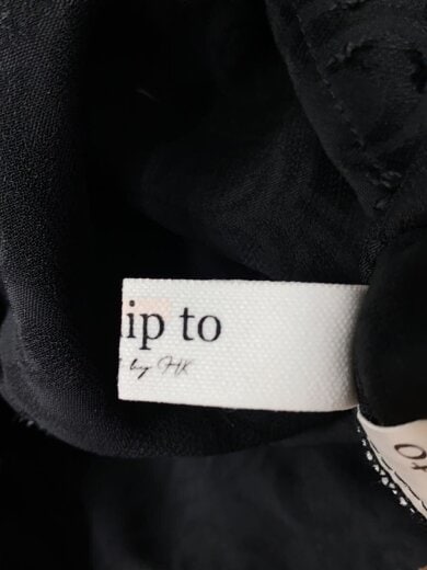 商品画像：長袖ブラウス/S/ポリエステル/BLK/無地/1213302050 4