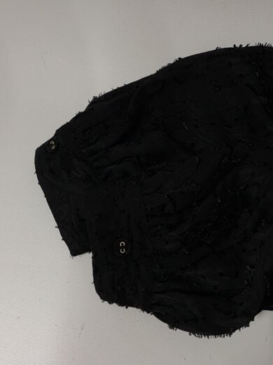 商品画像：長袖ブラウス/S/ポリエステル/BLK/無地/1213302050 6