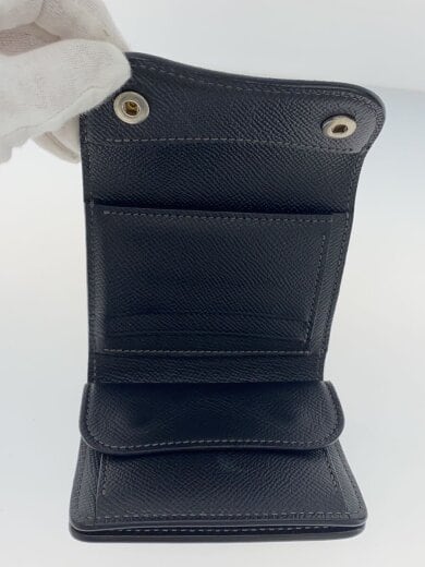 商品画像：BYRNE/3つ折り財布/レザー/BLK/メンズ 4