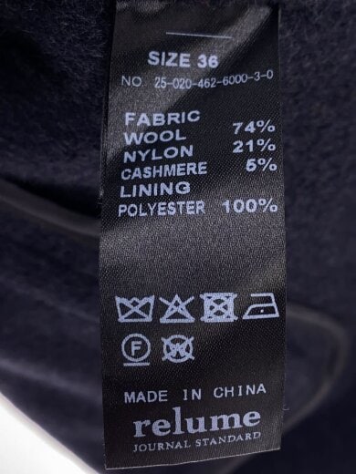 商品画像：チェスターコート/36/ウール/NVY/25-020-462-6000-3-0 4