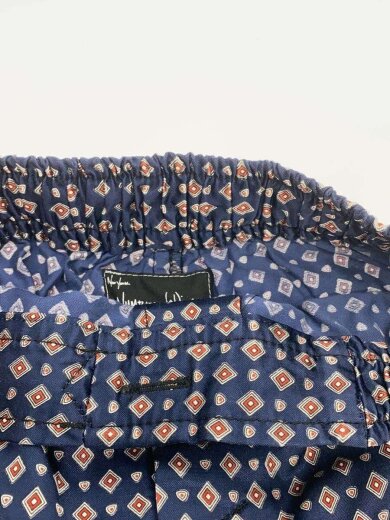 画像：NUMBER (N)INEストレートパンツ/2/コットン/NVY/総柄/F08-NS0123