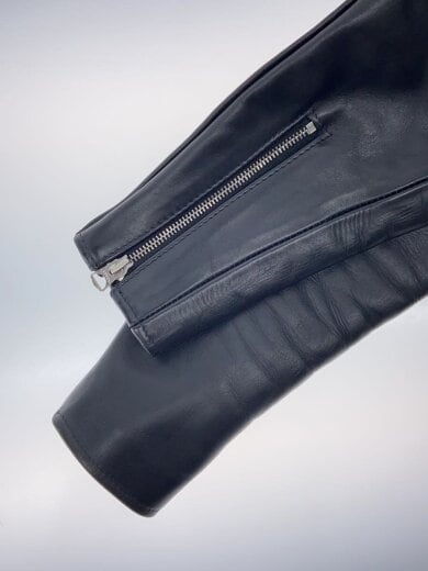 商品画像：ダブルライダースジャケット/34/レザー/BLK/無地 6