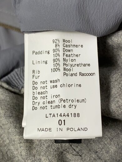 商品画像：ダウンベスト/1/ウール/GRY/LTA14A4188 4