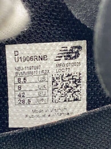 商品画像：U1906/ブラック/26.5cm/BLK/ポリエステル 5