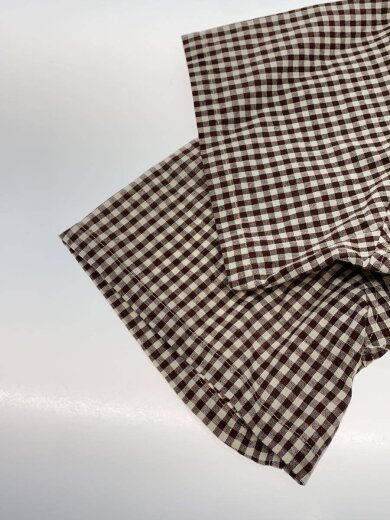 商品画像：半袖シャツ/M/コットン/BRW/チェック/WDS-SH-10 5
