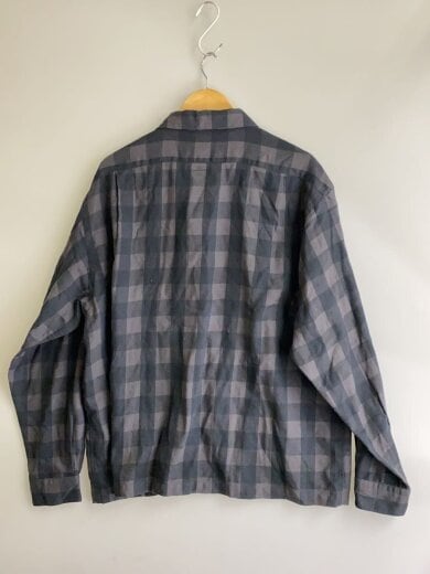 商品画像：長袖シャツ/L/コットン/GRY/チェック/N25FG028// 2