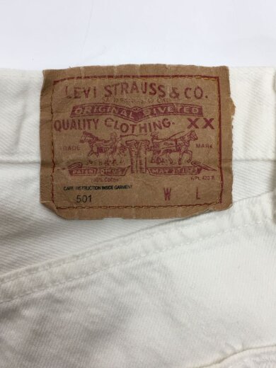 商品画像：ストレートパンツ/31/コットン/WHT/90s/UK/ボタン裏311 4