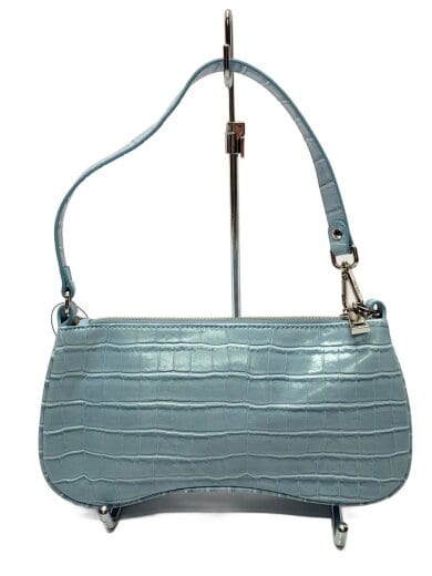 商品画像：ハンドバッグ/--/BLU/型押しクロコ 1