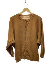 カーディガン(薄手)/38/ウール/BRW/無地/カシミア混