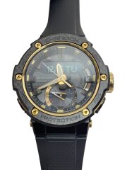 ソーラー腕時計/デジタル/ラバー/BLK/BLK/カーボン/GST-B200X-1A9DR