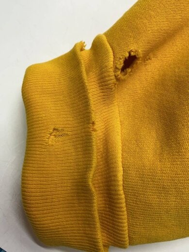 商品画像：トリコタク/完全目無し/内縫い/スウェット/L/コットン/YLW/無地 9