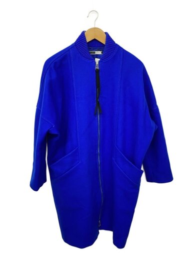 商品画像：コート/36/ウール/BLU 1
