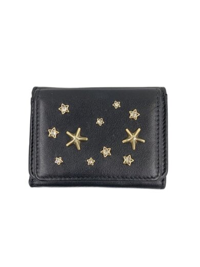 商品画像：2つ折り財布/レザー/BLK/レディース// 1